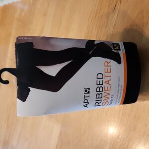 Ribbed sweater tights